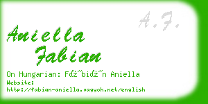 aniella fabian business card